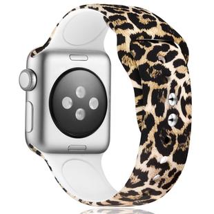 Для Apple Watch Apple Leopard Print Силиконовый ремешок iwatch Двойная скоба с пряжкой Amazon Hot Print
