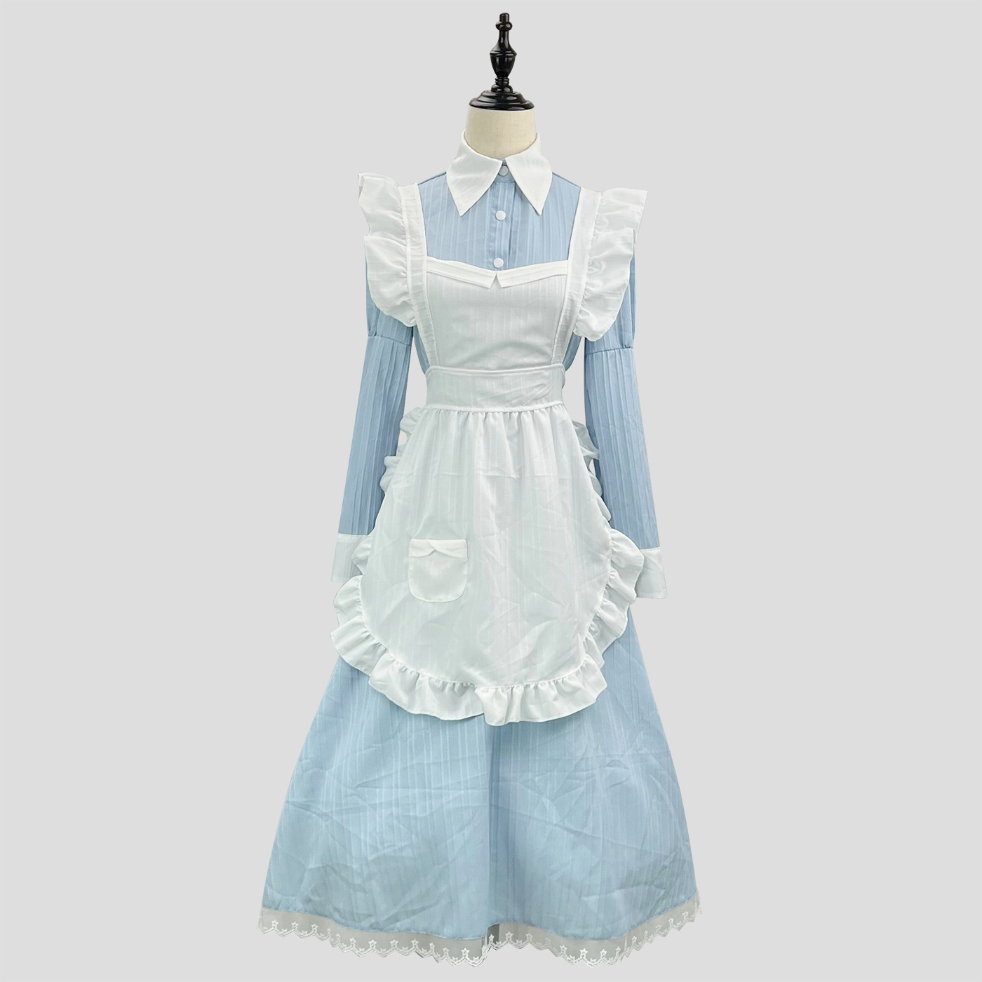 Original New Design Suitable for Daily Wear, Traditional British-Style Maid Long Dress, Female Servant Outfit, Cross-Dressing Cosplay, Japanese-Style Uniform