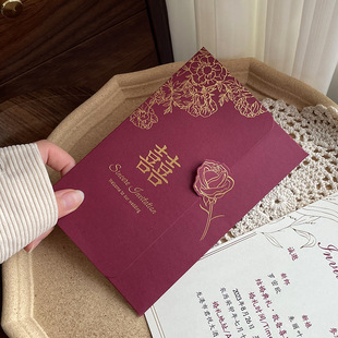 Приглашение на свадьбу Приглашение на свадьбу Приглашение на свадьбу Приглашение на свадьбу 2024 Новый печатный премиум-смысл Бумага