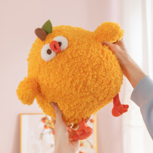 New Cartoon Orange Dundun Yellow Chicken Plush Toy Doll Cute MengMeng Chicken Doll Cross-border Wholesale