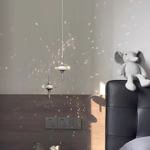 Nordic Bedroom Bedside Chandelier Advanced Sense Living Room Pick Empty Staircase Light Crystal Entrance Hallway Cyber Celebrant Candling Lamps