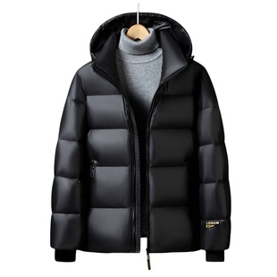 Explosions Down Jacket Men's Short Thickened Cold Clothing European and American Fan Fashion Black Gold Down Jacket Men's plus size Youth Fashion
