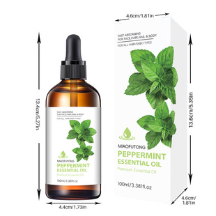 in stock Cross Border Mint essential oil Mint Essential Oil Hair Care Moisturizing Skin Rejuvenation Massage Multi-effect Essence