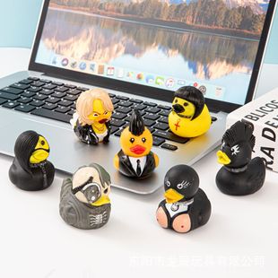 Производитель креативная эмалированная игрушка детская ванная комната играет водная игрушка утка рок-вечеринка