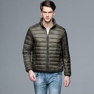 Light Down Jacket Men's Autumn and Winter New Young and Middle-aged plus size Ultra-thin Light Cold-proof Warm Down Cotton-padded Jacket