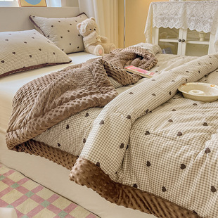 Class A 100 cotton quilt soybean quilt cotton padded winter quilt children's dormitory single double spring and autumn quilt core machine washable