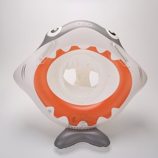 Qicaibei Thickened Shape Seat Ring Infant Inflatable Swim Ring Baby Seat Ring 0-3 Years Old with Handle Underarm Float Ring