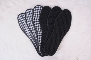 Wholesale bamboo charcoal mesh deodorant insole breathable sweat absorbent men's and women's leather shoes sneaker comfortable soft