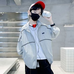 2025 Children's Clothing New Summer Boys' Sunscreen Clothing Outer Wear Breathable Sunshade UV Protection Boys' Children's Sunscreen Clothing