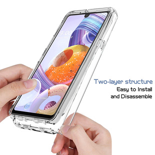 Подходит для LG Stylo 6, высокопроницаемый градиентный Чехол для мобильного телефона из ТПУ + ПК, 2-в-1, комплексный защитный чехол для мобильного телефона