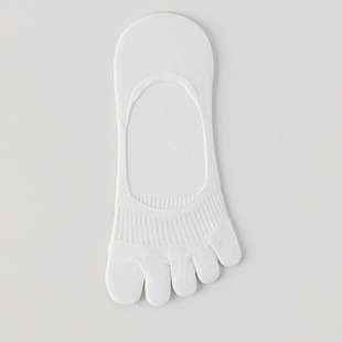 Five-finger socks shallow mouth invisible women's socks summer antibacterial deodorant high heels thin boneless cotton toe socks anti-heel