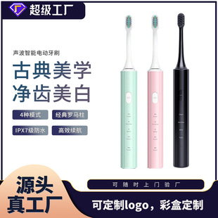 Sonic Electric Toothbrush Rechargeable Waterproof Rechargeable Adult Electric Toothbrush Couple Gift Customized Oem/Odm