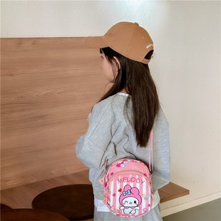 Girls' bag 2024 New sanlifan cute fashion Children's backpack little girl Oxford cloth shoulder accessories bag