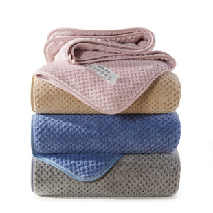 Jieyu Shuchang Coral Fleece Towel for Men and Women Household Non-pure Cotton Absorbent Quick-drying Large Towel for Hair