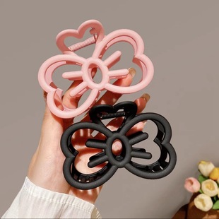Sweet cute bow hairpin female back head updo hair clip hair volume shark clip ins style hairpin headdress