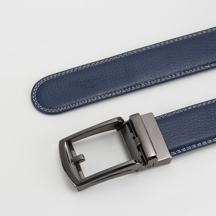 Duli Road Anti-buckle Belt 3.5 Automatic Buckle Two-layer Cowhide Belt Men's Casual Cross-border Special Belt