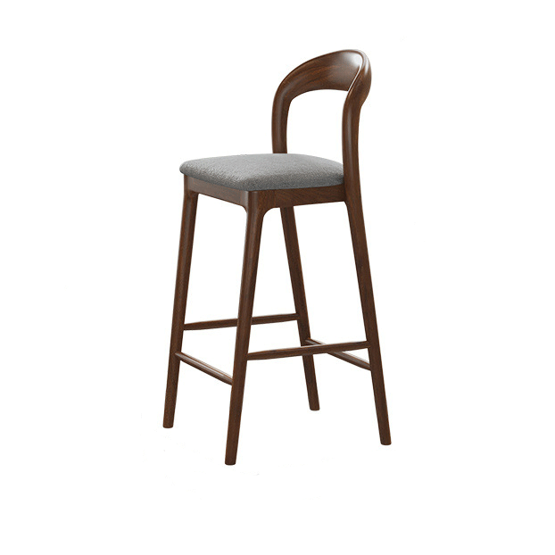 Sili style solid wood bar table home living room partition balcony wall table log creative milk tea shop high bar table