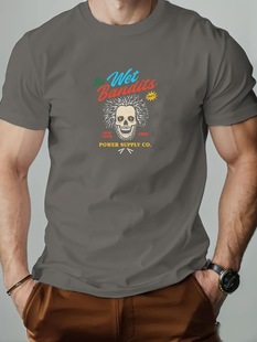 Men'S THE WET BANDITS Patterned Summer Casual Short-Sleeve T