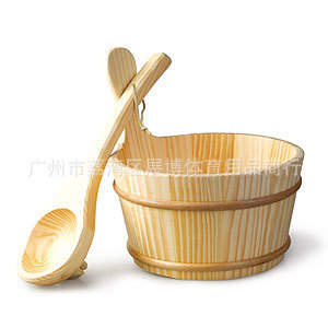 Factory Direct sale sweat steaming wooden barrel wooden spoon sauna accessories sauna room sweat steaming room dry steaming room family bathroom