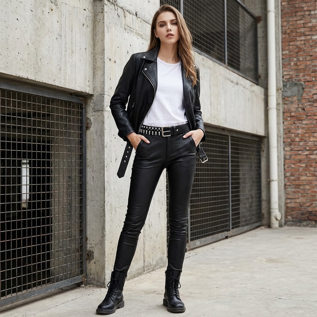 Punk Style Bullet Head Belt for Men and Women, Metal Rivet Belt, Trendy and Personalized Waist Chain, Cross-Border Best-Selling Model
