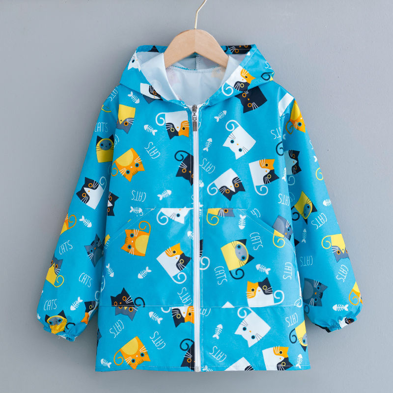 Kids Rain Jacket Children Raincoat Poncho Boys And Girls Kids