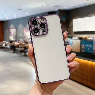 Однотонное покрытие с прямым краем iphone15pro Max Тонкое Отверстие 13 чехол для телефона 12 для Apple 14 мягкая оболочка 8Plus