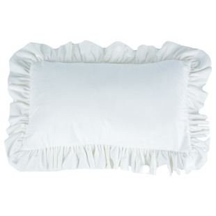 Pillow ins Style Ruffled Plush Pillow Case Amazon Modern Simple Sofa Cushion Pillow Case Wholesale
