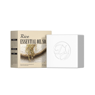 Cross-border Der.J rice essential oil soap cleansing body handmade soap cleansing bath foreign trade export English
