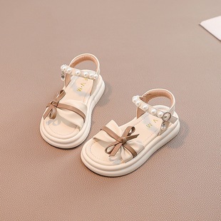 Girls Shoes Children Princess Sandals 2025 Summer New Casual Big Kids Girls Baby Stylisse Soft Bottom Beach