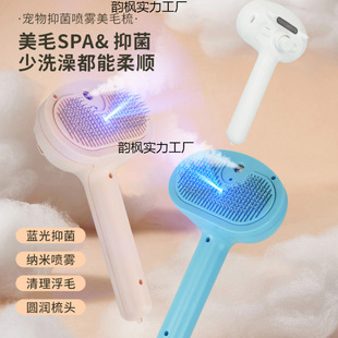 Pet Spray Comb Dog Cat Hair Removal Comb USB Rechargeable Hair Removal Comb Pet Cleaning Tool