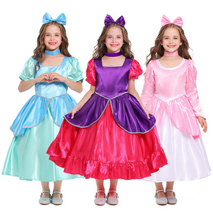 Cross Border Halloween Cinderella Sister Princess Cos Suit Court Noble Miss Role Playing Stage Performance