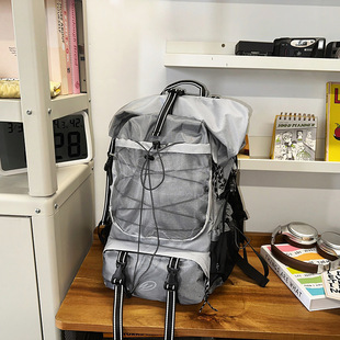 Short Distance Large Capacity Travel Bag Tooling Fan Mountaineering Bag 2025 Trendy Brand Sports Backpack College Student Schoolbag