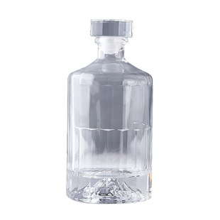White wine bottle crystal white wine bottle home-brewed glass wine device transparent medicine wine bottle foreign wine bottle household empty bottle