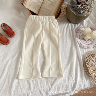 2025 new style fashionable children's shirt flared pants girls baby suit spring two-piece clothes spring and autumn