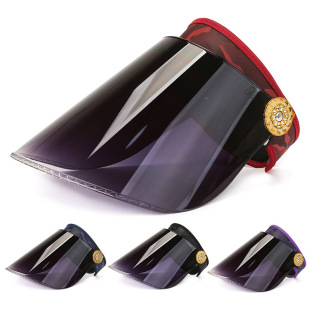 Korean Rain Hat Full Face Hollow Hat Isolation Mask Sunscreen and UV Protection Big Eave Hat Transparent Sun Hat