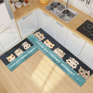 [Support Custom Proofing] Kitchen Mat Floor Mat Oil-proof Waterproof Non-slip Dirty-resistant Entry Door Toilet Foot Mat