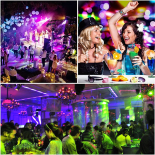 Cross-Border LED stage light remote control bracket small magic ball mini colorful crystal laser KTV atmosphere rotating disco light