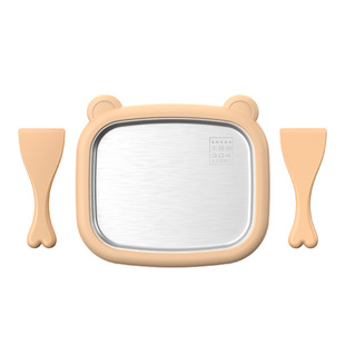 Cute Bear Fried Sour Milk Machine Homemade Ice Cream Children's Household Small Ice Fried Tray Machine Plug-in Free Ice Fried Machine Cross-border