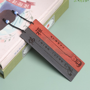 Factory direct national wind mahogany bookmark Zen Buddha carving Zen Buddha bookmark company scenic graduation creative gifts wholesale