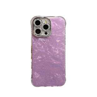 Fantasy Shell Pattern Apple 16 Phone Case 15promax Lens Film for iPhone13 Women 12Pro Han Feng