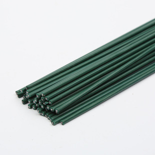 No. 2 iron flower Rod + green paper floral tape handmade flower Rod Rose DIY rubber package iron wire rod material package