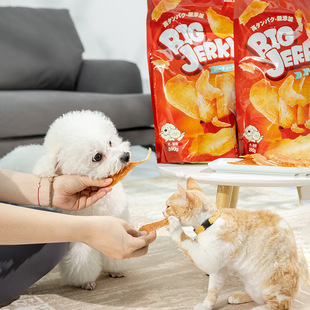 Wholesale cat dog snacks Hell kitchen Big Jack air-dried chicken slices dogs and cats universal 390g pet snacks