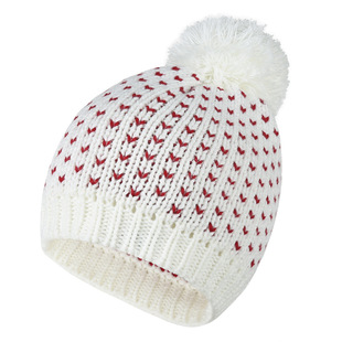 2021 new autumn and winter men and women's ski wool hat fashion Adult Small love knitted pullover fur ball hat
