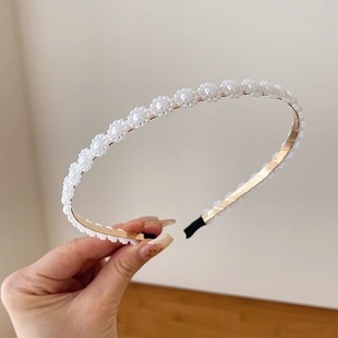 Children's Super Fairy Pearl Headband Women's Summer 2023 New Style Girls' Headband Hairpin Hair Accessories Mori Style Fairy Beauty Headwear Hair Bundle