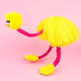 Puppet Dancing Toy Puppet Children's Toy Pull Line Ostrich Funny Creative Interactive Doll Gift