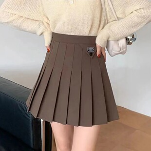 Suit Pleated Skirt for Women 2025 Spring and Summer New High-Waist Slim British Preppy Style A-Line Short Skirt Skirt Pants