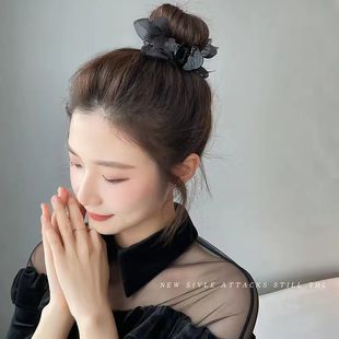 Korean style high-grade acrylic bow hairpin elegant elegant hair accessories hairpin back head clip ball head clip