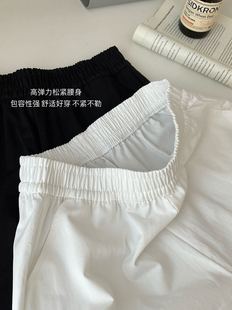 Cloth Little Nine/Fairy Lace Cotton Shorts Women's Building Season 2025 New A Version High Waist Wide Leg Three-point Hot Pants