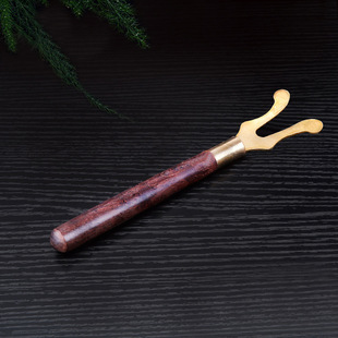 Pot lid fork Pot lid clip Pot lid teapot special Ebony/rosewood handle Pot lid clip tea set spare