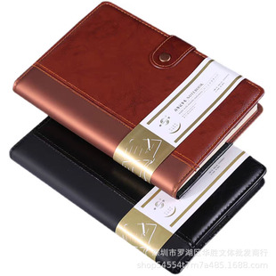 Business Office LeAther Notebook B5A5 LeAther CreAtive Buckle NotepAd Retro Thick Notebook